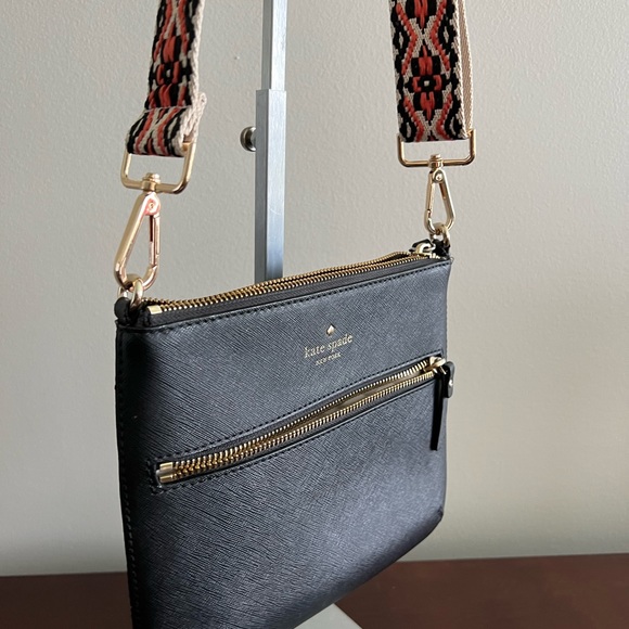 Kate Spade Black Crossbody Bag with Boho Strap - Picture 10 of 12